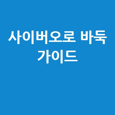 사이버오로 바둑 가이드로 배우는 기초부터 고급 전략