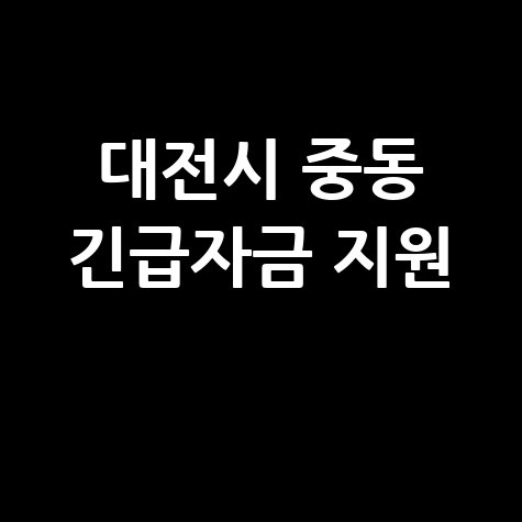 대전시 중동사태 경영안정자금 지원